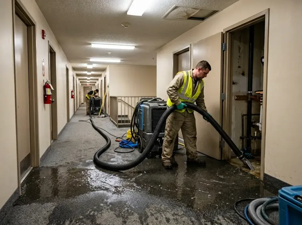 multi-unit-apartment-hallway-f-005 — frequently asked questions, Emergency Burst Pipe Water Extraction & Removal in Homeacre…